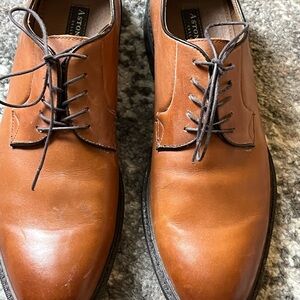 A. Stone Men's Brown Leather Derby Shoes